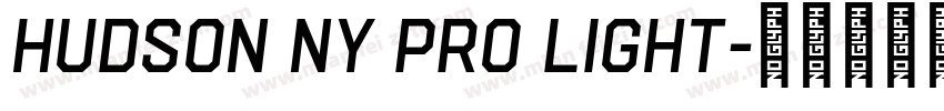 Hudson NY Pro Light字体转换